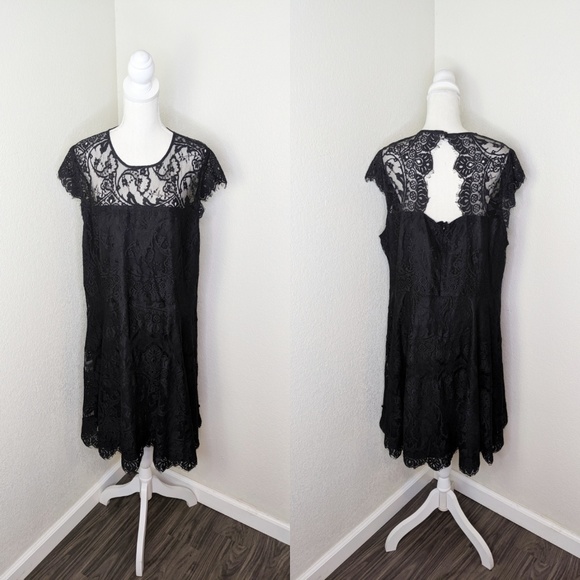 BB Dakota Jacye lace sheath cocktail dress - Picture 2 of 3